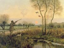 Pheasant Shooting-Christopher William Strange-Framed Premier Image Canvas