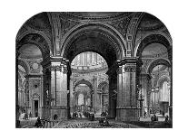 Interior of St Paul's Cathedral, London, Second Design, 17th Century-Christopher Wren-Framed Giclee Print