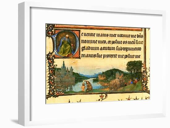 Christs Baptism-Jan van Eyck-Framed Art Print