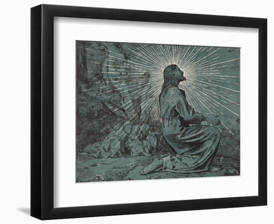 Christus am Ölberg-Hans Thoma-Framed Giclee Print