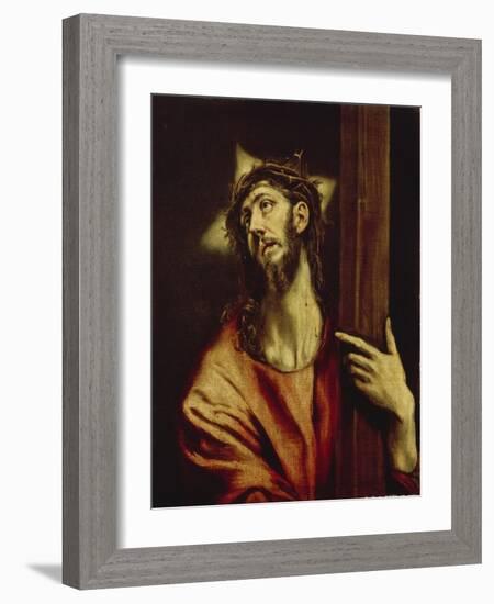 Christus Carrying the Cross, Between 1579 and 1604-El Greco-Framed Giclee Print