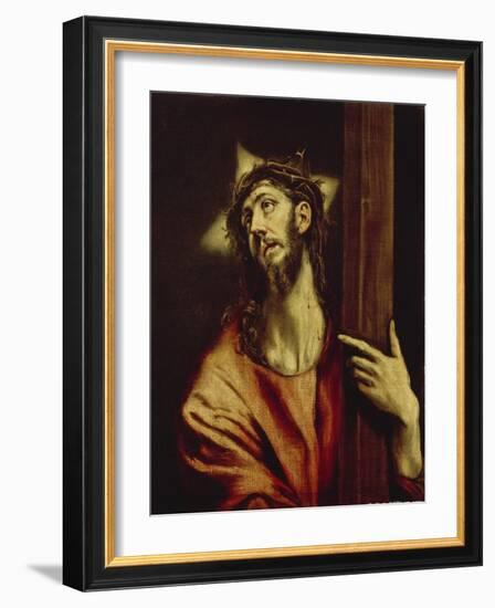 Christus Carrying the Cross, Between 1579 and 1604-El Greco-Framed Giclee Print