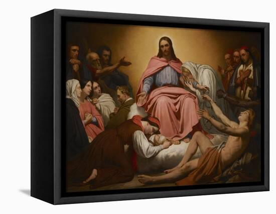 Christus Consolator, 1851-Ary Scheffer-Framed Premier Image Canvas