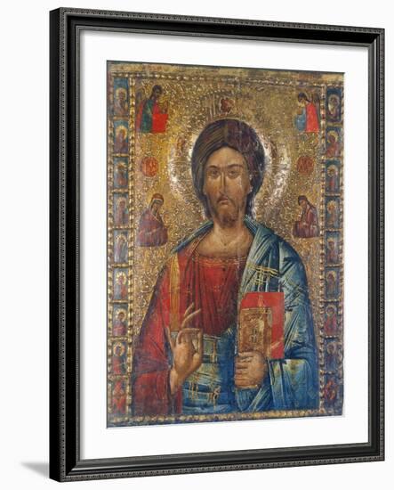 Christus Pantokrator-Moldau-Schule Ikone-Framed Giclee Print