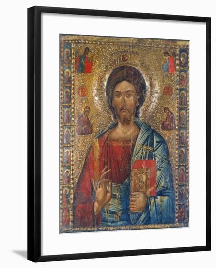 Christus Pantokrator-Moldau-Schule Ikone-Framed Giclee Print