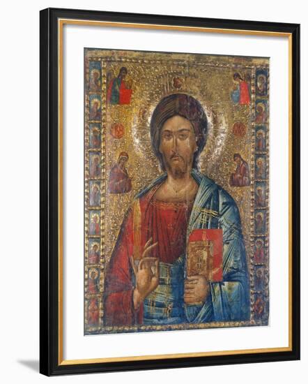 Christus Pantokrator-Moldau-Schule Ikone-Framed Giclee Print