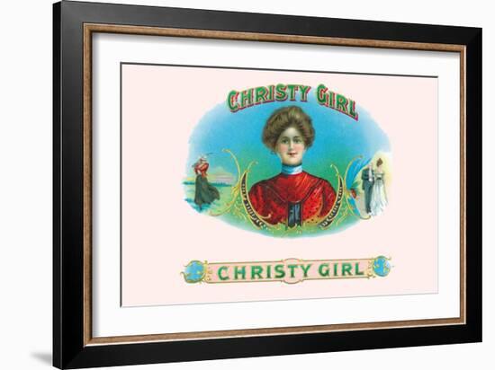 Christy Girl Cigars-Howard Chandler Christy-Framed Art Print