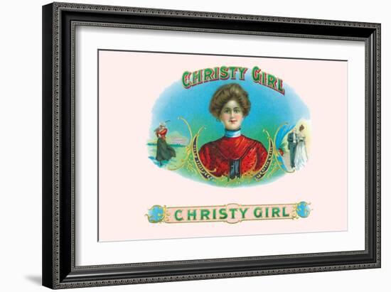 Christy Girl Cigars-Howard Chandler Christy-Framed Art Print