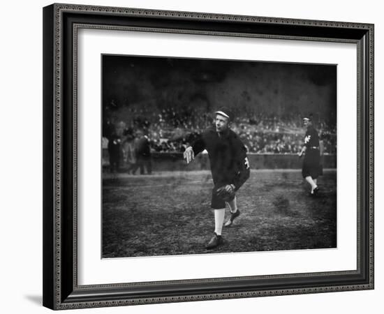 Christy Mathewson, NY Giants, World Series, Baseball Photo No.3 - New York, NY-Lantern Press-Framed Art Print