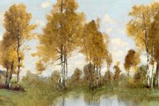 Golden Tree Pond III-Christy McKee-Framed Art Print