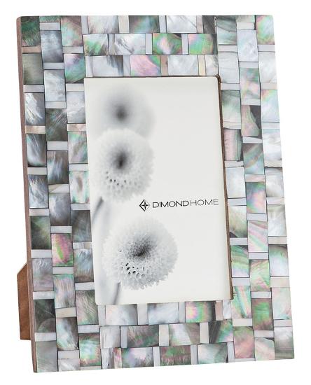 Chroma 4x6 Photo Frame In Mother Of Pearl And Black Home Accessories Chroma 4x6 Photo Frame In Mother Of Pearl And Black Home Accessories By Art