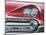 Chrome Lights on Red Car-null-Mounted Photographic Print