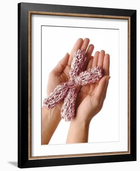 Chromosome Held In Hands-Tim Vernon-Framed Photographic Print