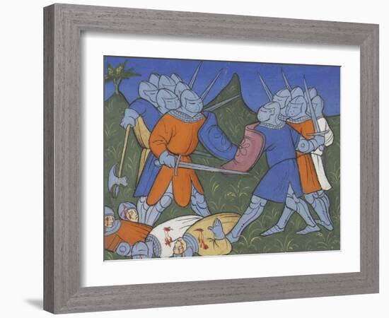 Chronique de Bertrand du Guesclin en prose.-null-Framed Giclee Print