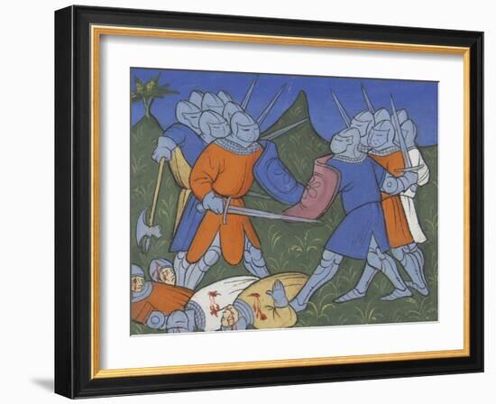 Chronique de Bertrand du Guesclin en prose.-null-Framed Giclee Print