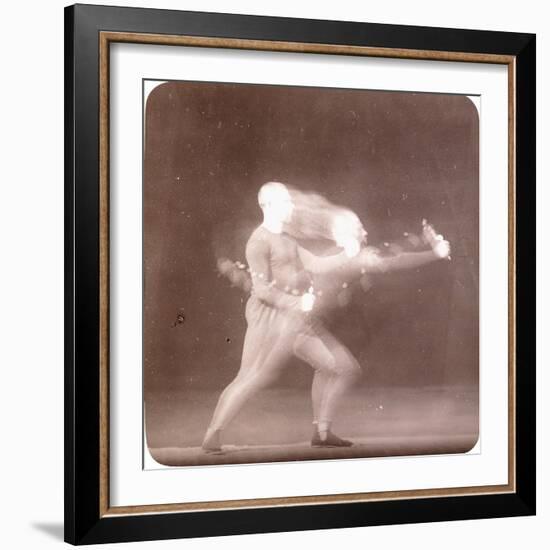 Chronophotograph of Movements of a Boxer, C.1890-Etienne Jules Marey-Framed Giclee Print