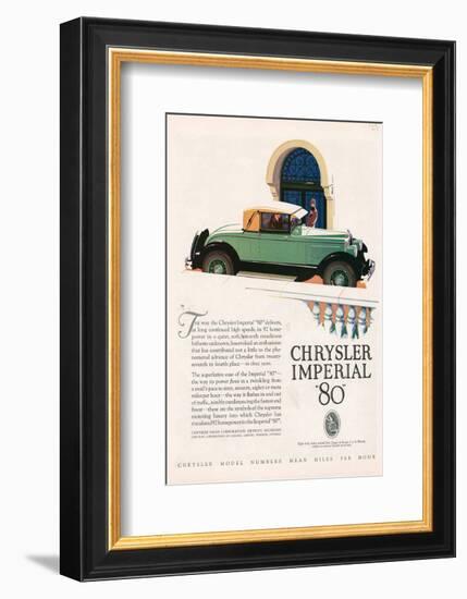 Chrylser Imperial 80-null-Framed Art Print