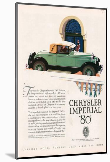Chrylser Imperial 80-null-Mounted Art Print