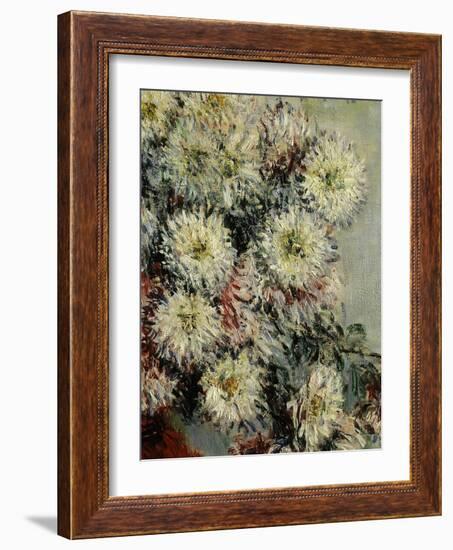 Chrysanthèmes, Chrysanthemums, 1878, Detail-Claude Monet-Framed Giclee Print