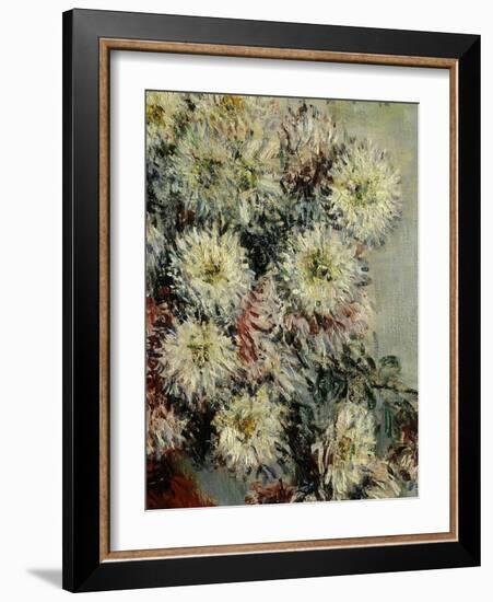 Chrysanthèmes, Chrysanthemums, 1878, Detail-Claude Monet-Framed Giclee Print