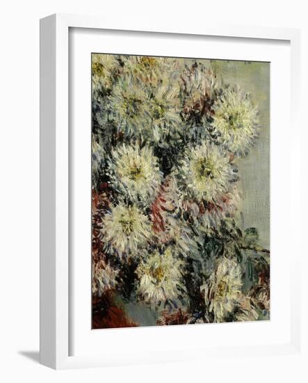 Chrysanthèmes, Chrysanthemums, 1878, Detail-Claude Monet-Framed Giclee Print