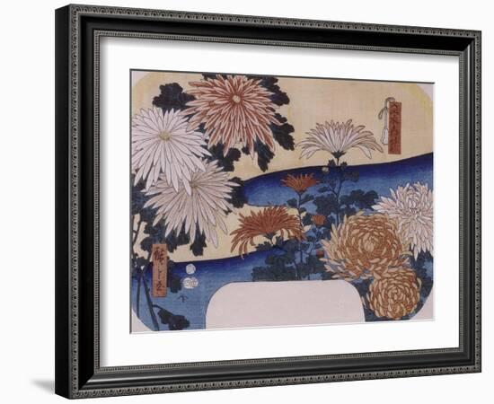 Chrysanthèmes-Ando Hiroshige-Framed Giclee Print