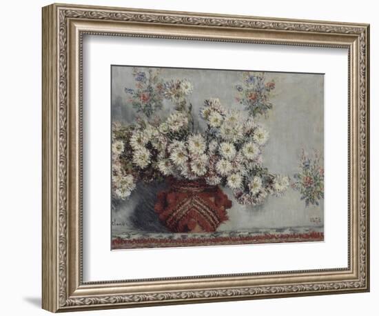 Chrysanthèmes-Claude Monet-Framed Giclee Print