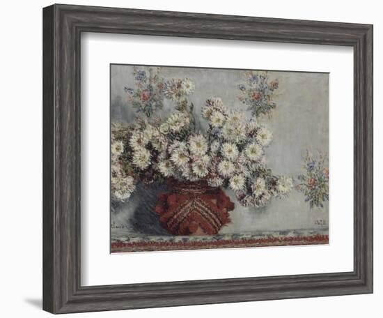 Chrysanthèmes-Claude Monet-Framed Giclee Print