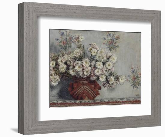 Chrysanthèmes-Claude Monet-Framed Giclee Print