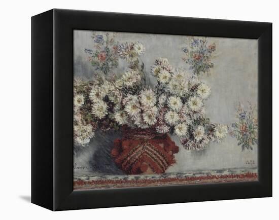 Chrysanthèmes-Claude Monet-Framed Premier Image Canvas