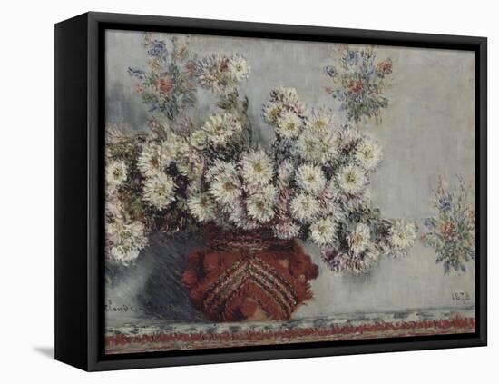 Chrysanthèmes-Claude Monet-Framed Premier Image Canvas