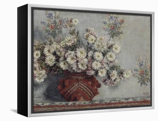 Chrysanthèmes-Claude Monet-Framed Premier Image Canvas