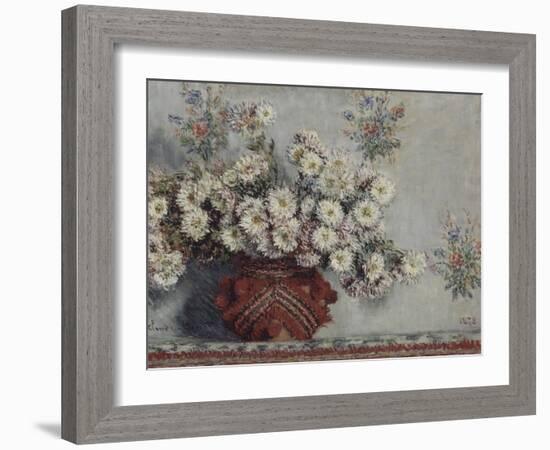 Chrysanthèmes-Claude Monet-Framed Giclee Print