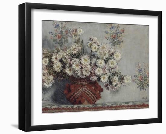 Chrysanthèmes-Claude Monet-Framed Giclee Print