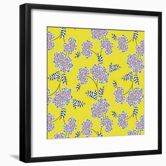 Chrysanthemum Floral-null-Framed Giclee Print