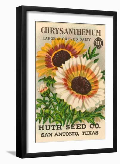 Chrysanthemum Seed Packet-null-Framed Art Print