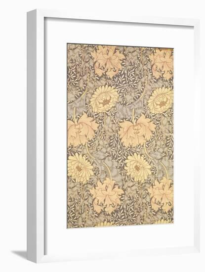 "Chrysanthemum" Wallpaper Design, 1876-William Morris-Framed Giclee Print