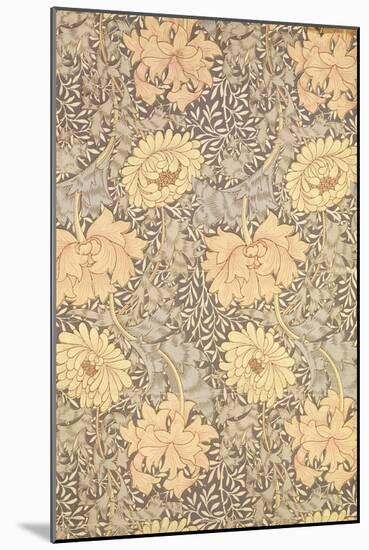 "Chrysanthemum" Wallpaper Design, 1876-William Morris-Mounted Giclee Print