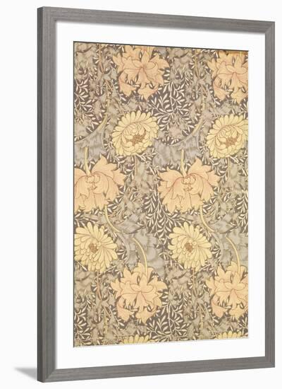 "Chrysanthemum" Wallpaper Design, 1876-William Morris-Framed Giclee Print