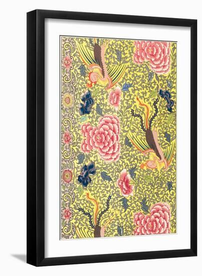 Chrysanthemum Wallpaper Pattern-null-Framed Art Print