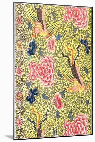 Chrysanthemum Wallpaper Pattern-null-Mounted Art Print