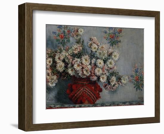 Chrysanthemums, 1878-Claude Monet-Framed Giclee Print