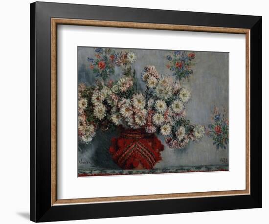 Chrysanthemums, 1878-Claude Monet-Framed Giclee Print