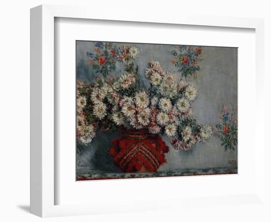 Chrysanthemums, 1878-Claude Monet-Framed Giclee Print