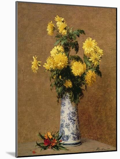 Chrysanthemums, 1879-Henri Fantin-Latour-Mounted Giclee Print