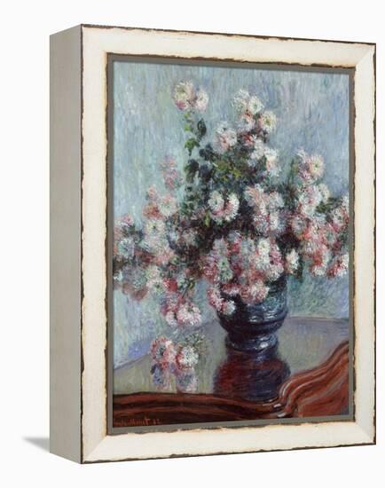 Chrysanthemums, 1882-Claude Monet-Framed Premier Image Canvas