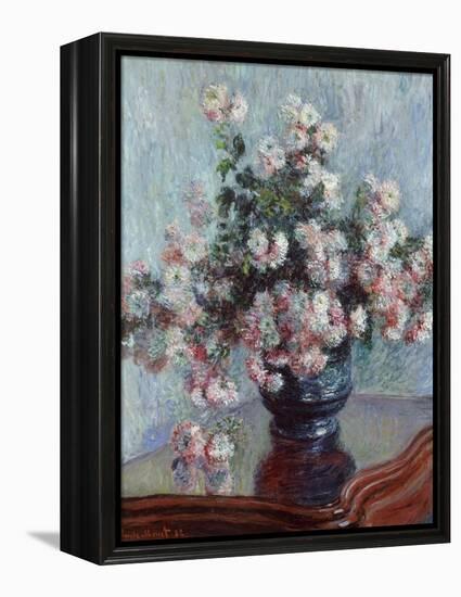 Chrysanthemums, 1882-Claude Monet-Framed Premier Image Canvas