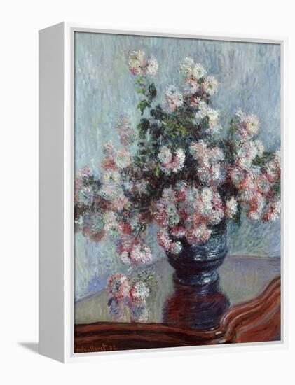 Chrysanthemums, 1882-Claude Monet-Framed Premier Image Canvas