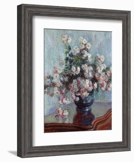 Chrysanthemums, 1882-Claude Monet-Framed Giclee Print