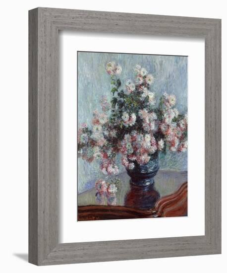 Chrysanthemums, 1882-Claude Monet-Framed Giclee Print